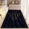 Ancient Eye Pyramid Design Carpet Suitable As a Non-slip Mat for the Living Room or Bedroom Sofa