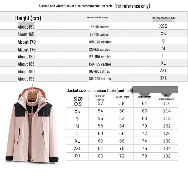 Qian Yiyang Outdoor 3-in-1 Waterproof Fleece Lined Jacket