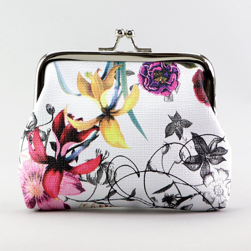 Women's Eco-leather Wallet with Flowers Eslee