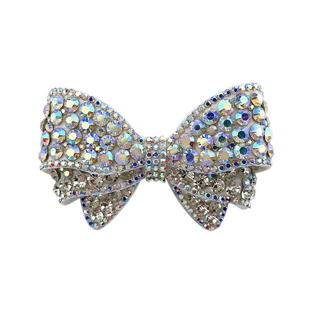 

Туфли на высоком каблуке для вечеринки, украшенные стразами, бантами, цветочные украшения, хрустальный декор, банты, хрустальные украшения White Small