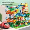 Feile LEGO-Compatible Large Particle Building Blocks with Slide and Car Track for Children's Educational Play