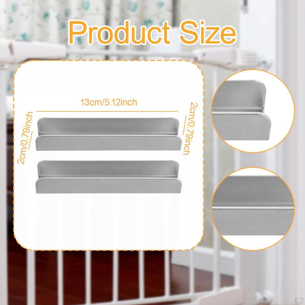 2Pcs Fence Reinforcement Grooves Fittings Stable Sturdy Accessory U Shaped Gates Portable