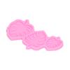 Leaf Mold Food Grade Silicone Nontoxic Cake Ice Cream Mould for Cake Making Baking(Pink )