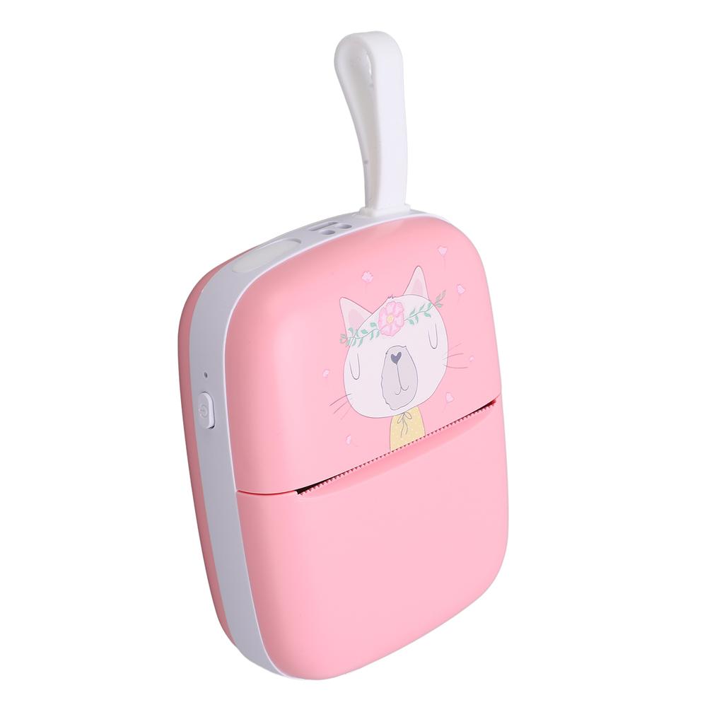 Mini Printer Pink Multipurpose Portable Mini HD WiFi Mobile Phone Photo Title Note Error Question