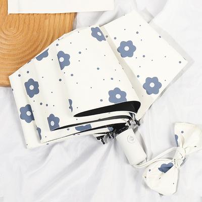 Regenschirm Landschaft Alter Stil Sonnenschutz Regenschirm Faltbar Schwarzleim Dreifach Damen Fortgeschrittener Sonnenschutz Regenschirm