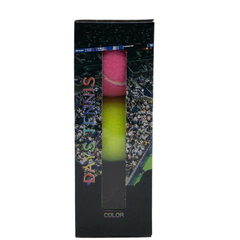 Colored Professional Reinforced Rubber Tennis Ball Shock Absorber High Elasticity Durable Training Ball for Club School Training