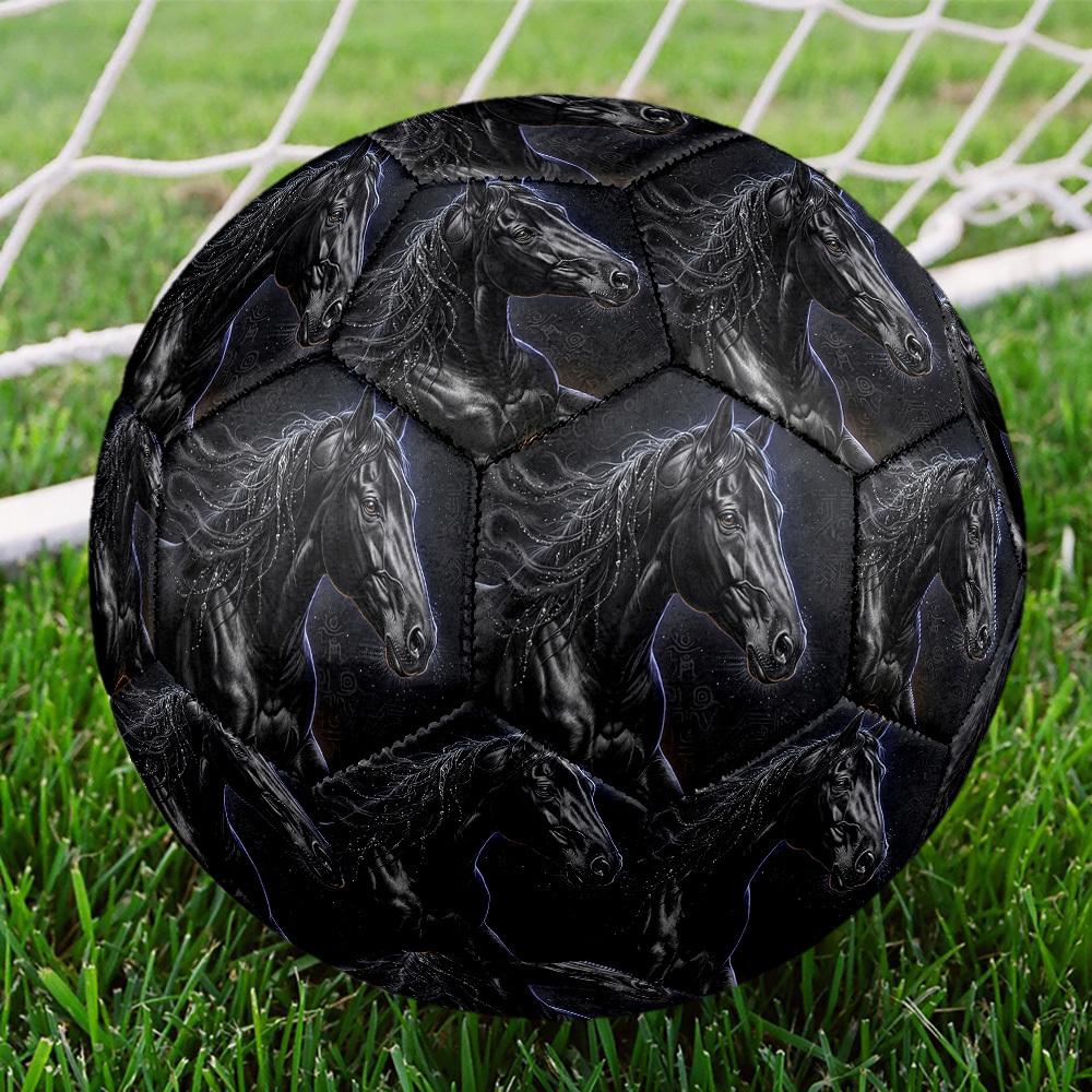 1pc Mystical Horse Art Theme Soccer Ball Football, Size 5, Lightweight PVC, Outdoor Training Soccer Ball,Sports Gift t61440