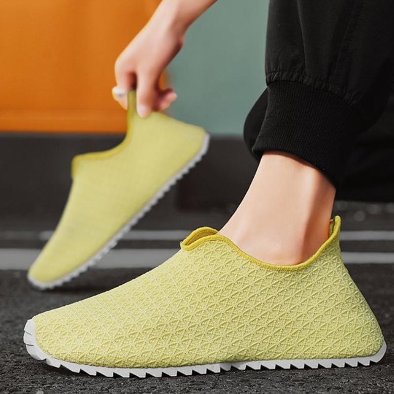 Quick-Drying Man Casual Sneaker Slip-on Mesh Upper Athletic Running Miked Colour Shoe In Promotion Wide Gym Sports Shoes for Men