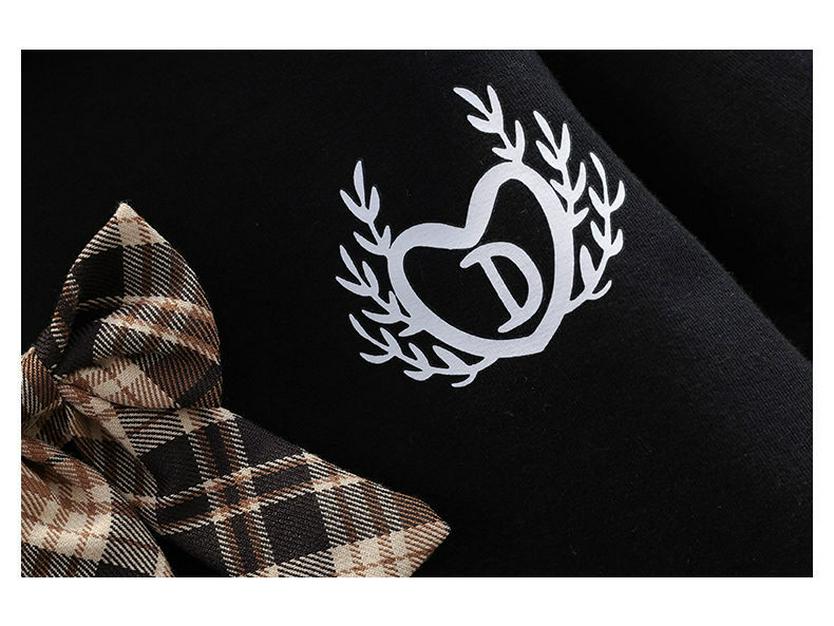 Frühlings-/Herbst Karierter Schuluniform Rockanzug für Mädchen - Schicker Lässiger JK-Stil Zweiteiler