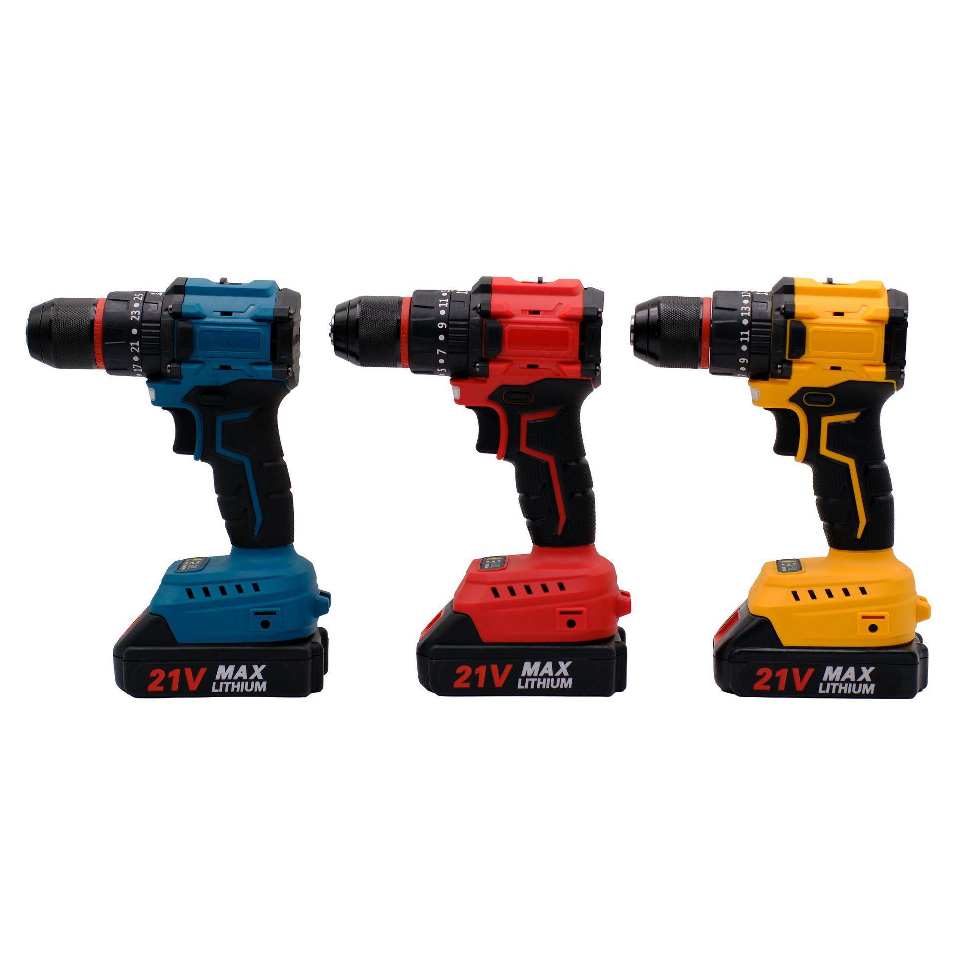 

2026 Advanced 3-in-1 21V Brushless Lithium Battery Drill & Wireless Electric Screwdriver Yellow, Bare Tool