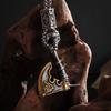 Creative Mens Stainless Steel Axe Pendant Alloy Necklace Jewelry Long Accessories Women