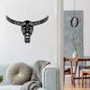 Creative Cow Skull Wall Art Drawing Abstract Decors Elegant Metal Wall Decors Add Artistic Touch To Room Office