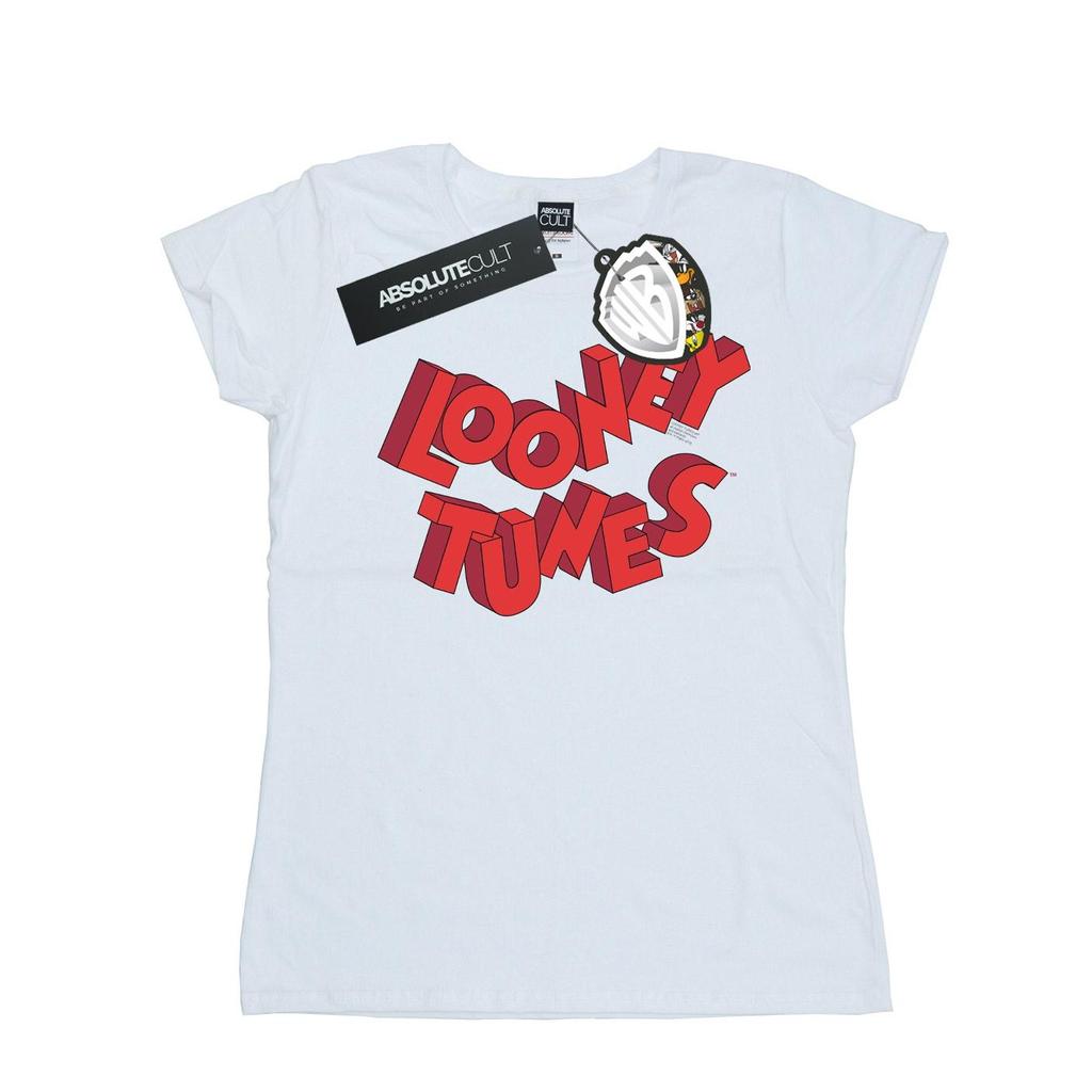 Looney Tunes Womens/Ladies 3D Logo Cotton T-Shirt