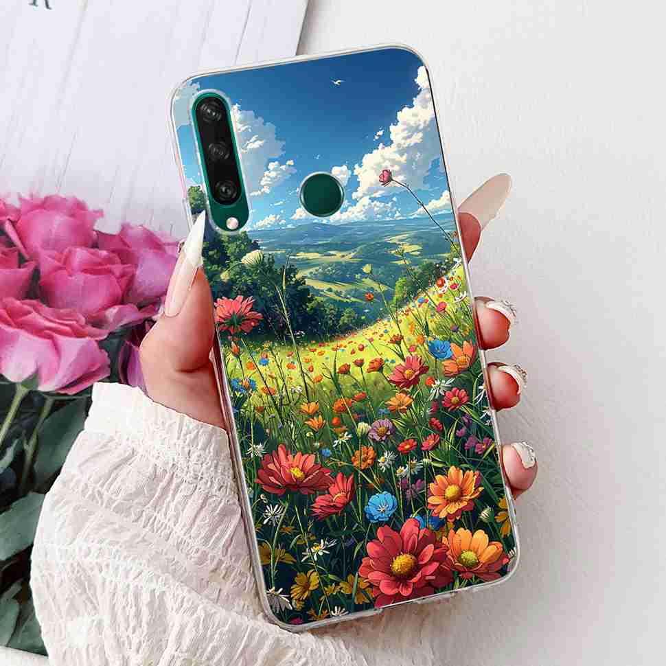 For Huawei Y6p Case Popular Painted Cover Soft Silicone Phone Case For Huawei Y 6p Y6p Y 7p Y7p Back Cover Bumper