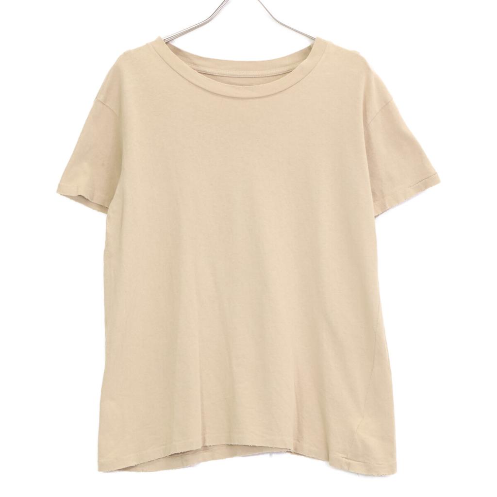 L'Appartement [New] 20-070-570-0006-3-0 NILI LOTAN Product Dyed Crew Neck Short Sleeve T-Shirt Tops 36 beigeUsed