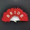 1pc Elegant Feather Hand Fan  Weddings  Parties Versatile Photo Prop Home Decor - Ideal Anniversary  Gift