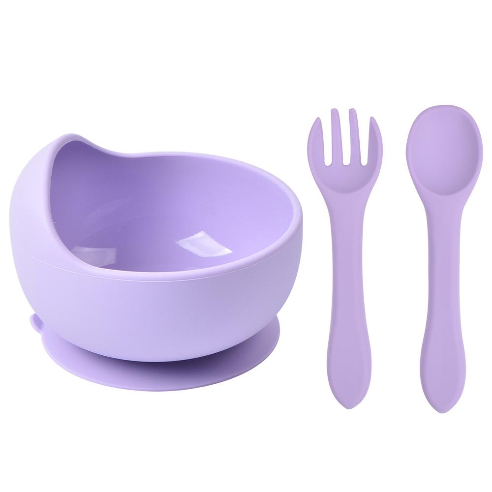Silicone Suction Baby Bowl & Spoon Set for Feeding and Training