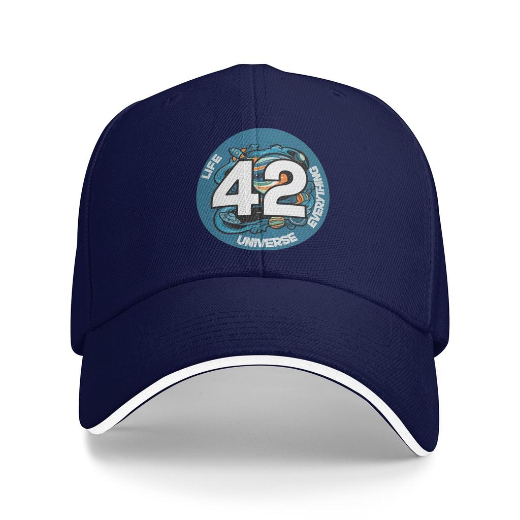 The Answer To Life the Universe and Everything Solar System Baseball Cap Sandwich Hats Unisex Style Adjustable Dad Hat