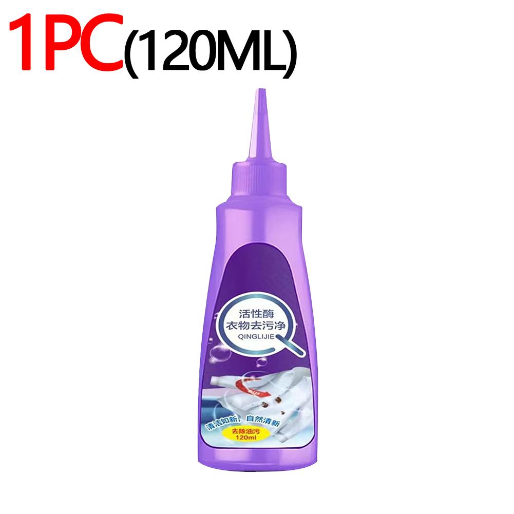 

10-1 шт 120 мл Концентрированное жидкое средство для стирки Белье с ароматом чистоты Активное ферментное средство для стирки Футболки Одежда Средство для обезжиривания белья 1 PC
