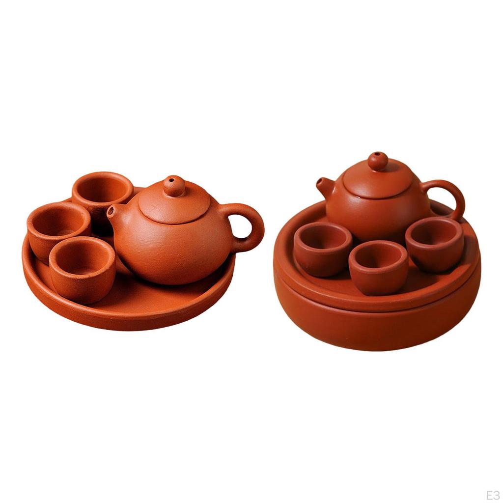Mini Zisha Teekanne Chinesische Teekanne für Teehaus Handgefertigt Sammlerstücke Zeremoniezubehör Klassisch