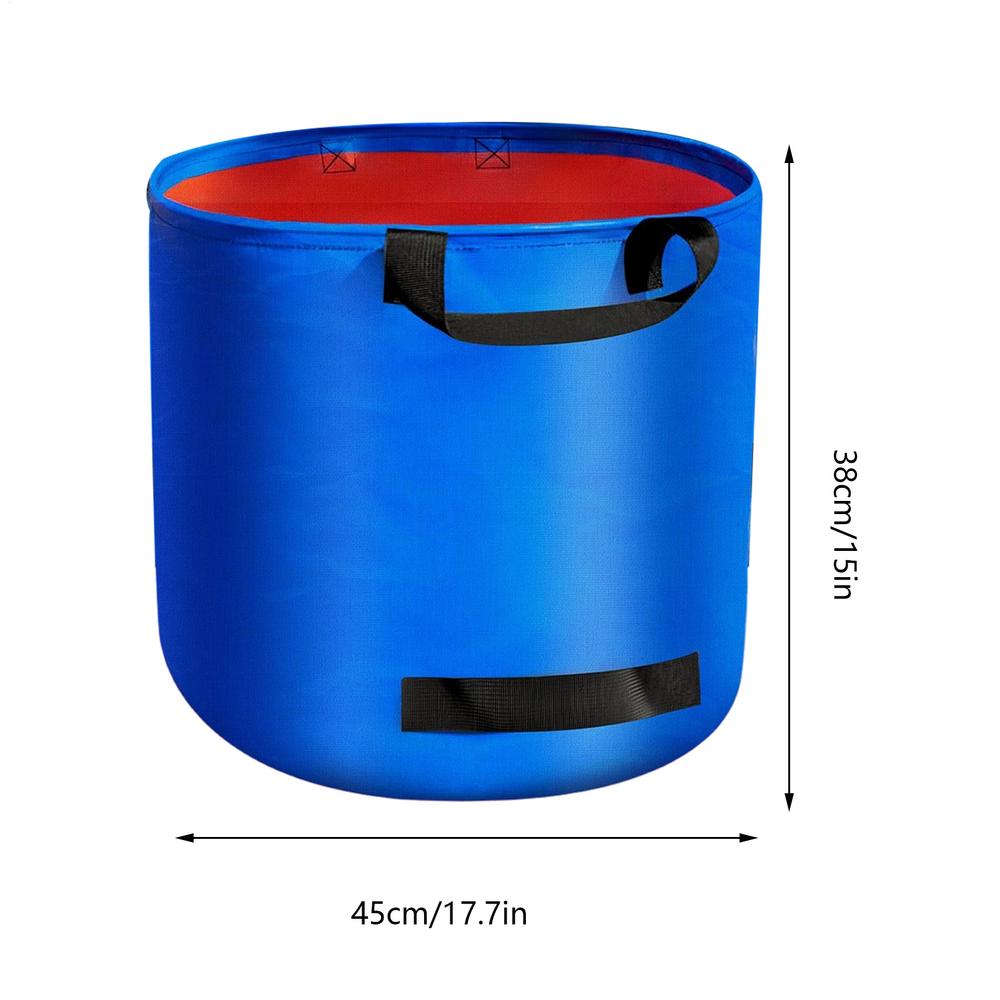 Heavy Duty Garden Yard Waste Bag Foldable Leaf Collection Trash Can Reusable Fallen Leaves Outdoor Gardening Storage Bag