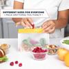 Reusable Food Storage Bag Upgrade Leakproof Top Stand Up Freezer Sandwich Ziplock Bag Silicone PEVA Food Preservation Shut Bag