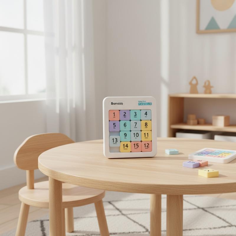 Magnetic Number Slide Puzzle 15 Cells Huarong Road Classic Smooth Movable Blocks Iq Training Toy For All Age Groups