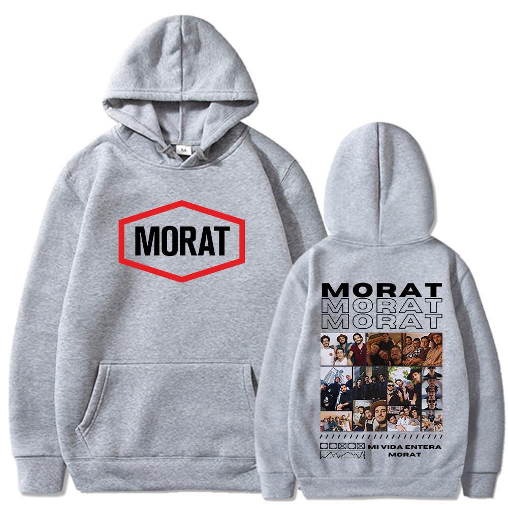 Morat Rockband Grafik Hoodies Herren Damen Kleidung Hip Hop Mode Übergroßes Sweatshirt Lässige Kapuzenpullover Jacke Streetwear