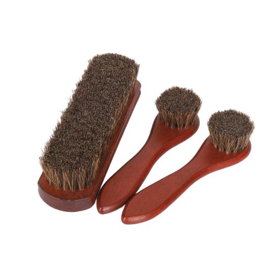 Shoe Brush Ergonomic Handle Shoe Cleaning Brushes Leather Shoe Maintenance