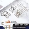 Multi-functional Japanese Stainless Steel Cloth Hanger Clips - No Trace, Strong Grip for Drying and Fixing Clothes