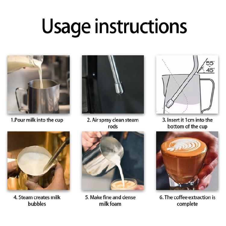 Kaffetillbehör Ångmunstycke Enkel Installation Kaffebryggare Mjölkskumsmunstycke Spets för EC9555/EC9555/EC9885 Maskin