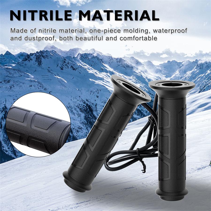 12V Motorcycle Electric Heated Handle 7/8" 22mm Handlebar Wrap Grips Winter Warm
