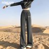 TonLion Women's High-Waist Flared Straight Leg Casual Pants