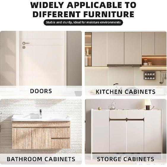 20pcs Push-on Quick Fitting Furniture Panel Clip - Adjustable Nylon Cabinet Clip for Quick and Easy Installation - Ideal for Wall Cabinets and