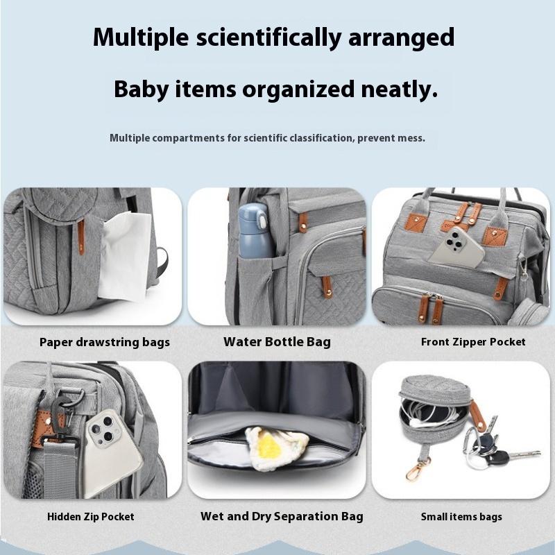New Mommy Bag Hot Sale Maternal and Infant Bag Large Capacity Backpack Lightweight Going Out Baby Diaper Bag Mom Bag