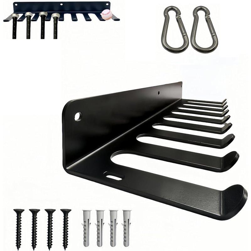 

Metal Hanger For Softball-Baseball Bat Holder Rack-Black Color, Holds 16 Player Bats, Ideal For Storage& Display чёрный