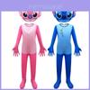 Kinder Cartoon-Druck Milchseide Cosplay Jumpsuit für Jungen und Mädchen Europäischer und Amerikanischer Stil Frühling/Herbst Alter 3-8 100-150cm Körpergröße