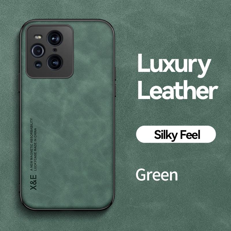 For OPPO Find X5 X3 Pro Neo Lite Case, Leather Carbon Fibre