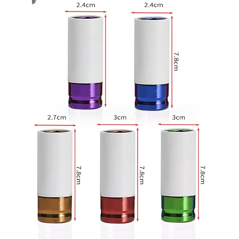 thin socket 5 piece set aluminum wheel nuts socket 15 17 19 21 22 mm impact wrench (Blue case)