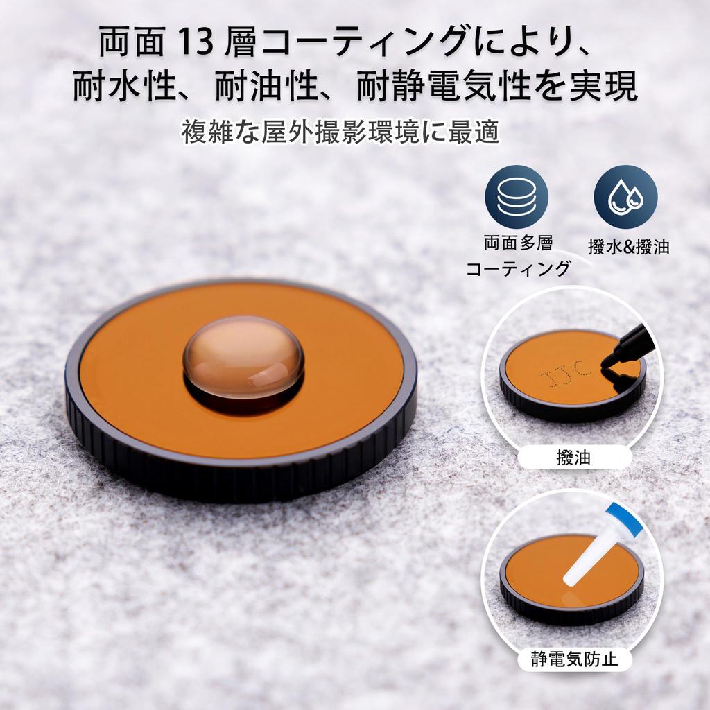 JJC CPL Filter for DJI Osmo Action 5 Polarizing Camera Protection Enhanced Color Optical Aluminum Lens High Light Water Dirt Scratch for Water and