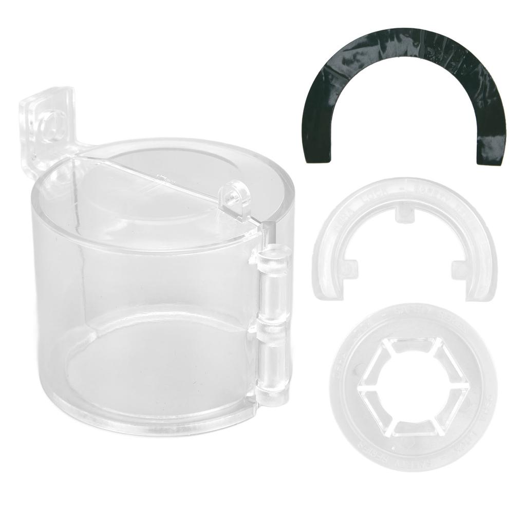 Push Button Switch Guard Case Transparent Emergency Stop Switch Protective Cover 22mm 0.87in for Industry