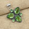 Grønn ametyst edelsten 925 sterlingsølv håndlaget smykker jubileumsgaveanheng