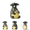 Resin Cartoon My Neighbor Totoro With Umbrella Design Miniature Garden Decor