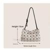 Summer Fashion Simple Shoulder Women's Bag Trend Rhombus Geometric Folding Bag Crossbody Underarm Bag
