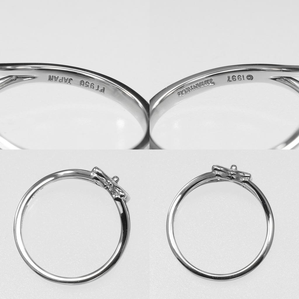 TIFFANY&Co. Victoria Ring Pt950Platinum/diamond #4.9(US Size) 2.78g Women Used