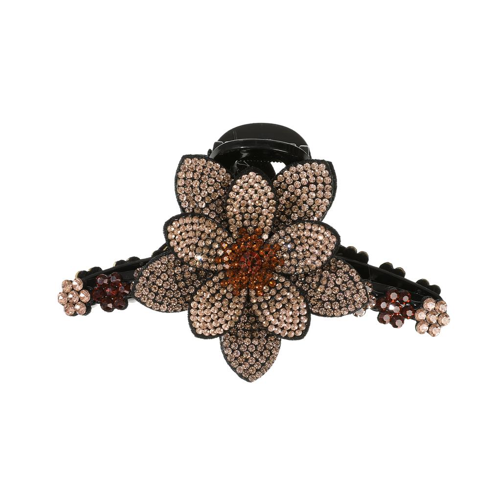 New Flower Hair Claws Clips Hairpins For Girls Women Fashion Rhinestone Hairgrip Barrettes Hair Crab Hair Accessories