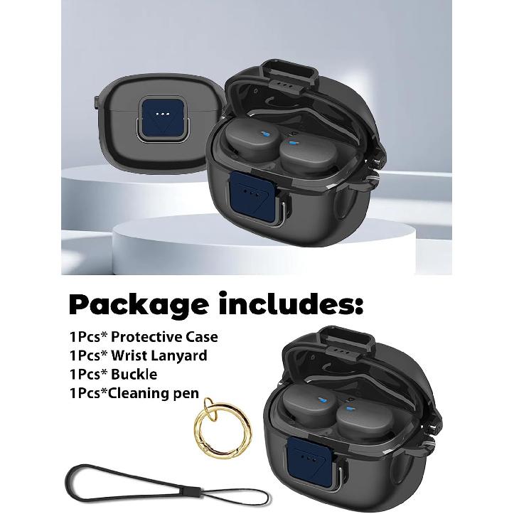 Case for JBL Tune Buds 2 Earbuds Case Cover,UHFOUWYU 360° Full Coverage Shockproof Durable Skin-Friendly Odor-Free Protective Cover with Compact