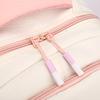 Large Capacity Student Schoolbag Campus Multi-Function Water-Repellent Backpack Women Color Block Backpack