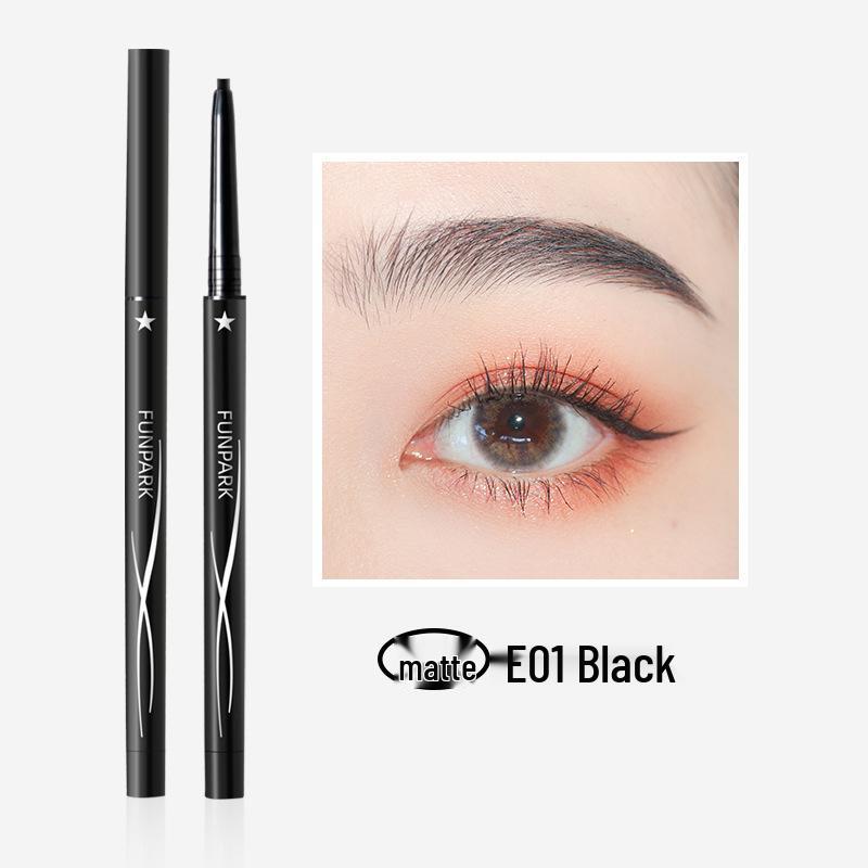 CaiZhuang FunPark Waterproof Smudge-Proof Eyeliner Pencil - Creamy Black for Beginners