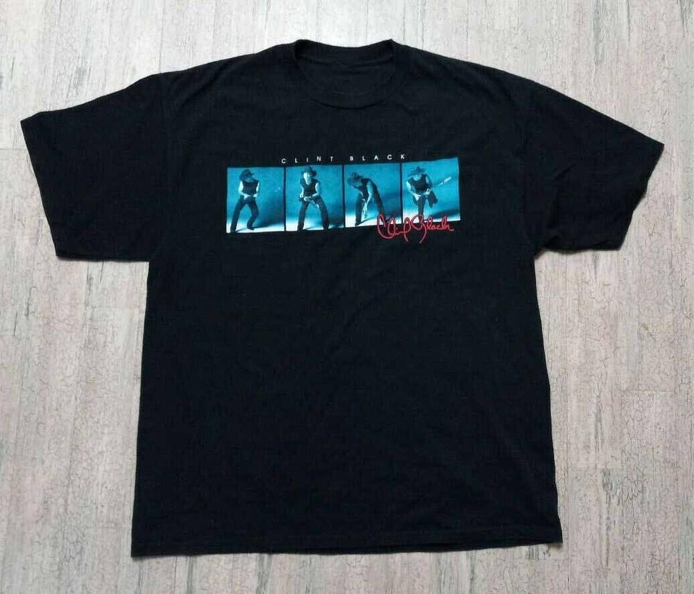 

Clint Black Down The Black Top We Go Shirt Short Sleeve Black Unisex S-5XL 1J006 Unisex T-Shirt L
